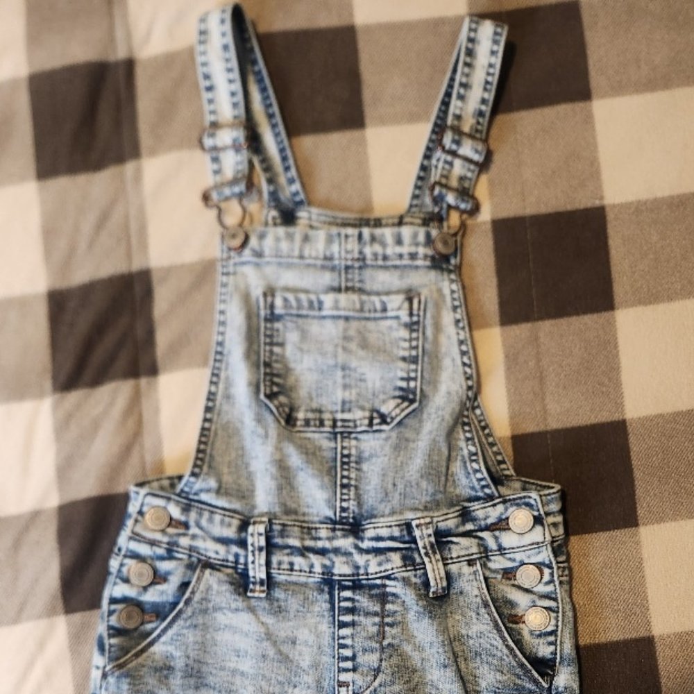Girls Denim Overalls